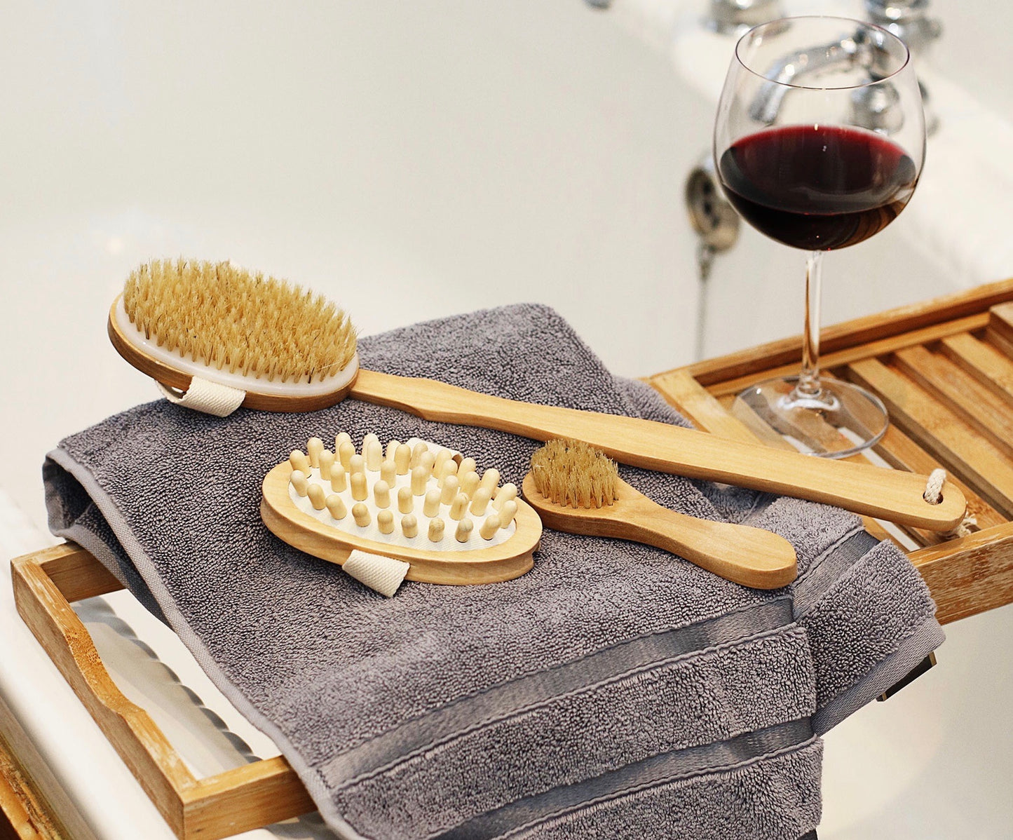 Dry Brushing Set for Face and Body