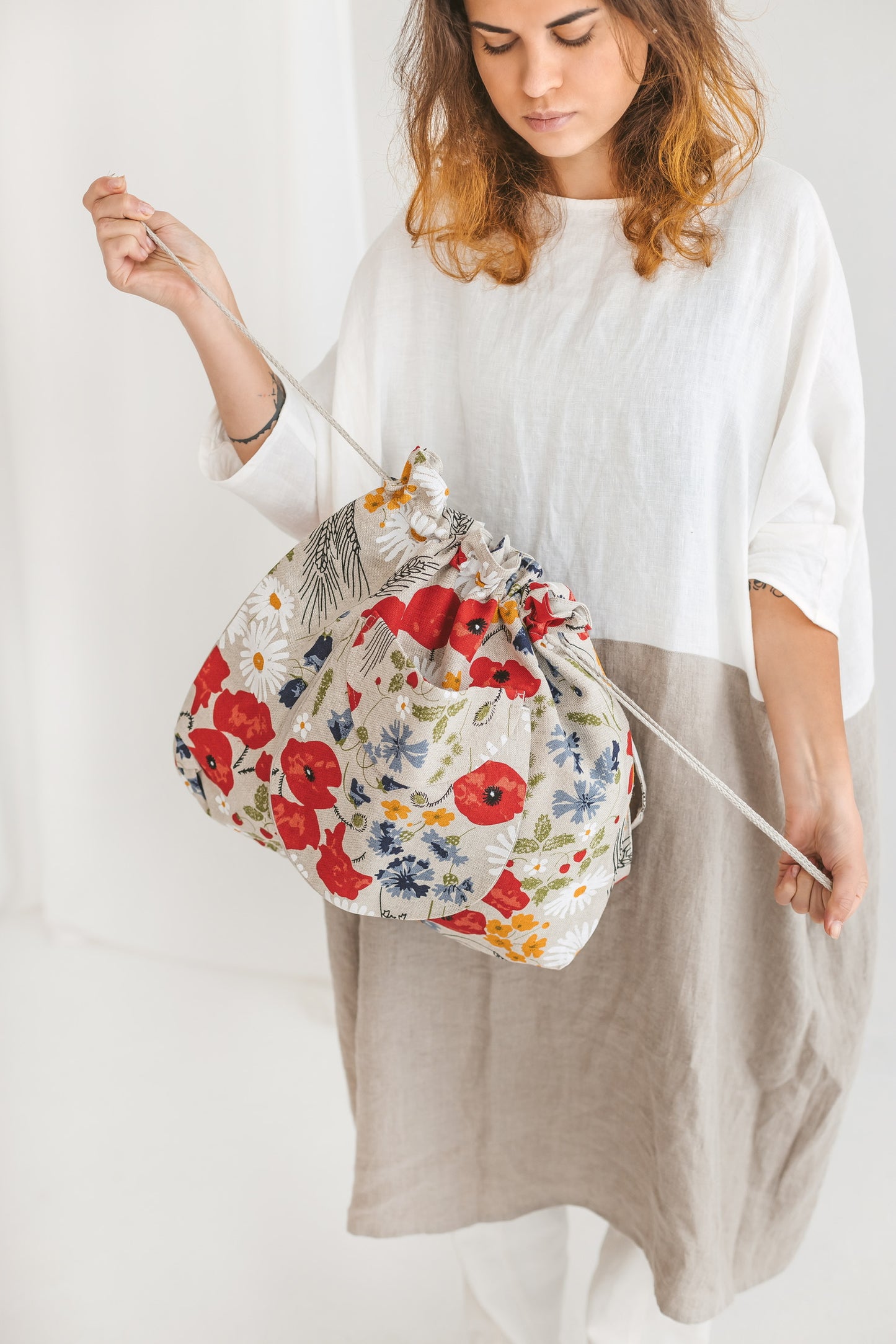 Drawstring Tote Bag