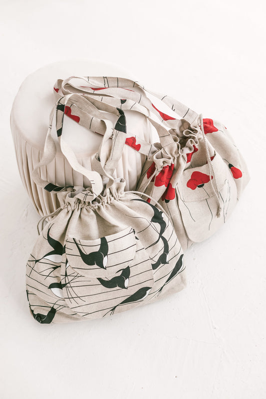 Drawstring Tote Bag