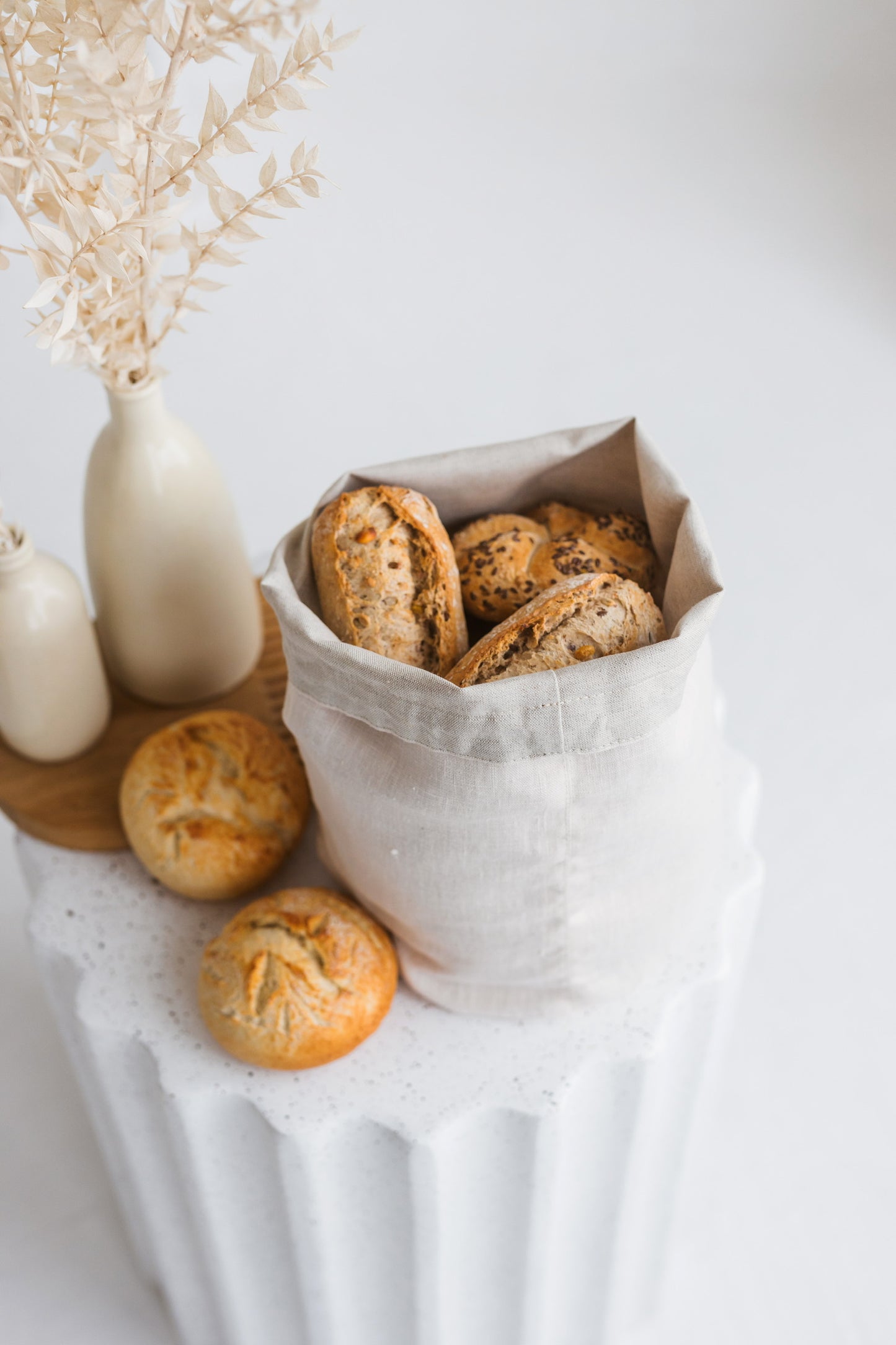 Plain Bakery and Vegetable Linen Storage Bags