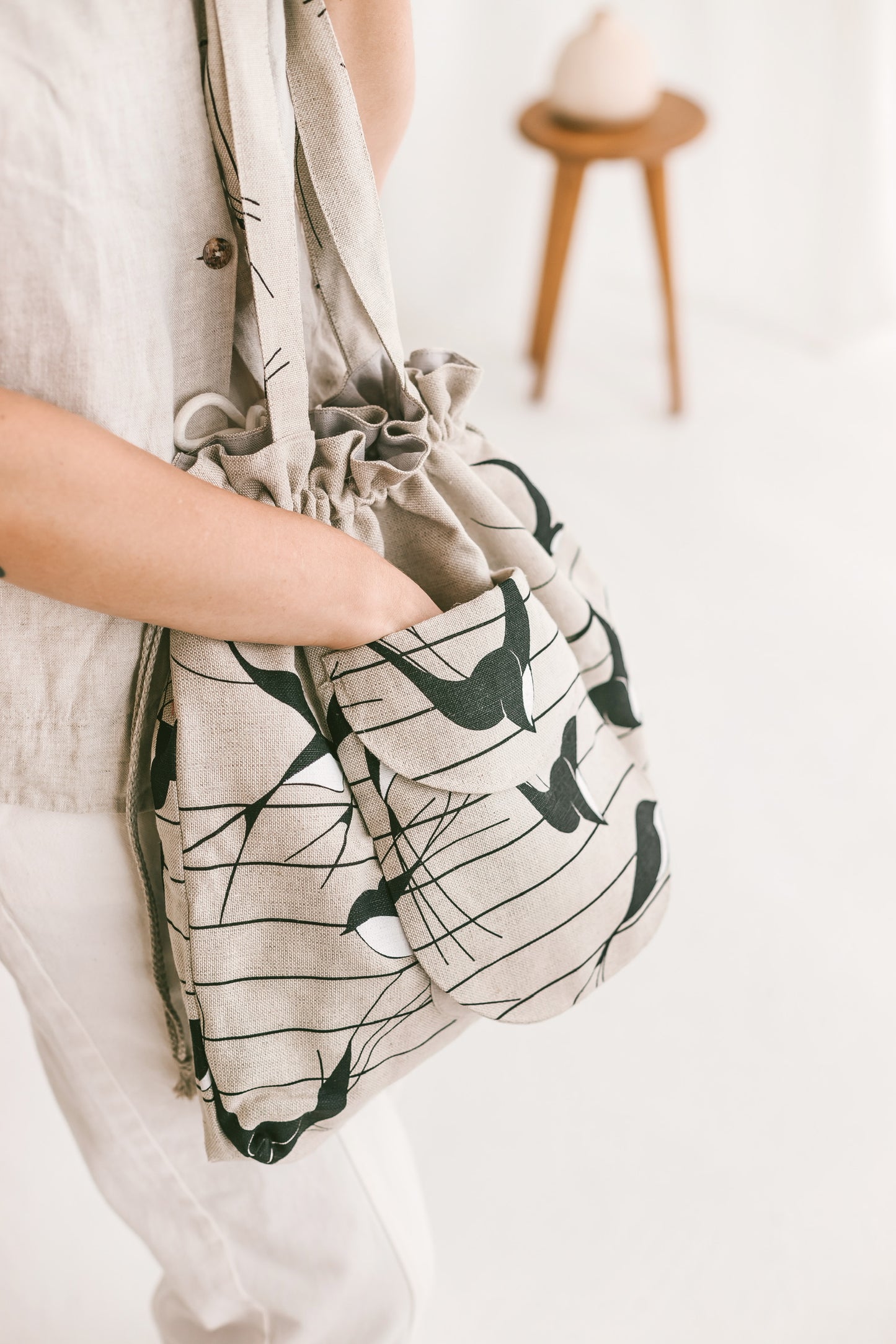 Drawstring Tote Bag