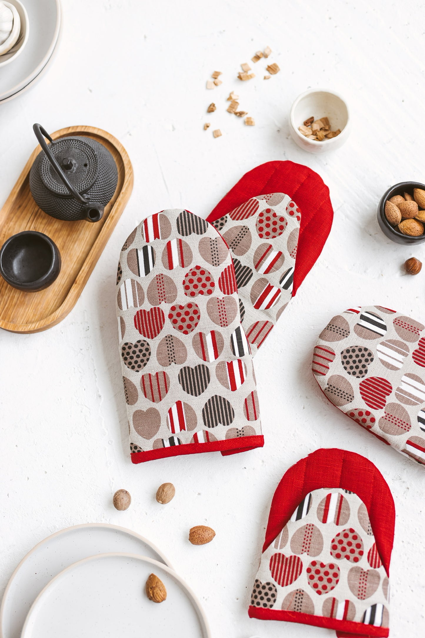 Mini and Large Cooking Gloves Hearts