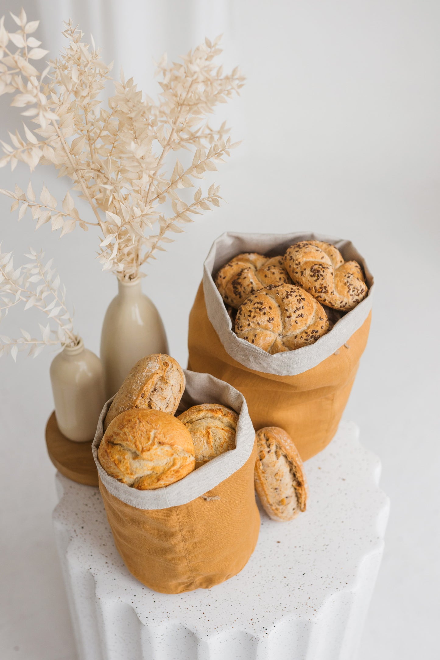 Plain Bakery and Vegetable Linen Storage Bags