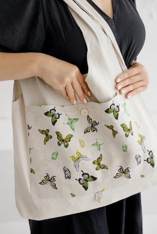 Foldable Tote Bag Butterflies