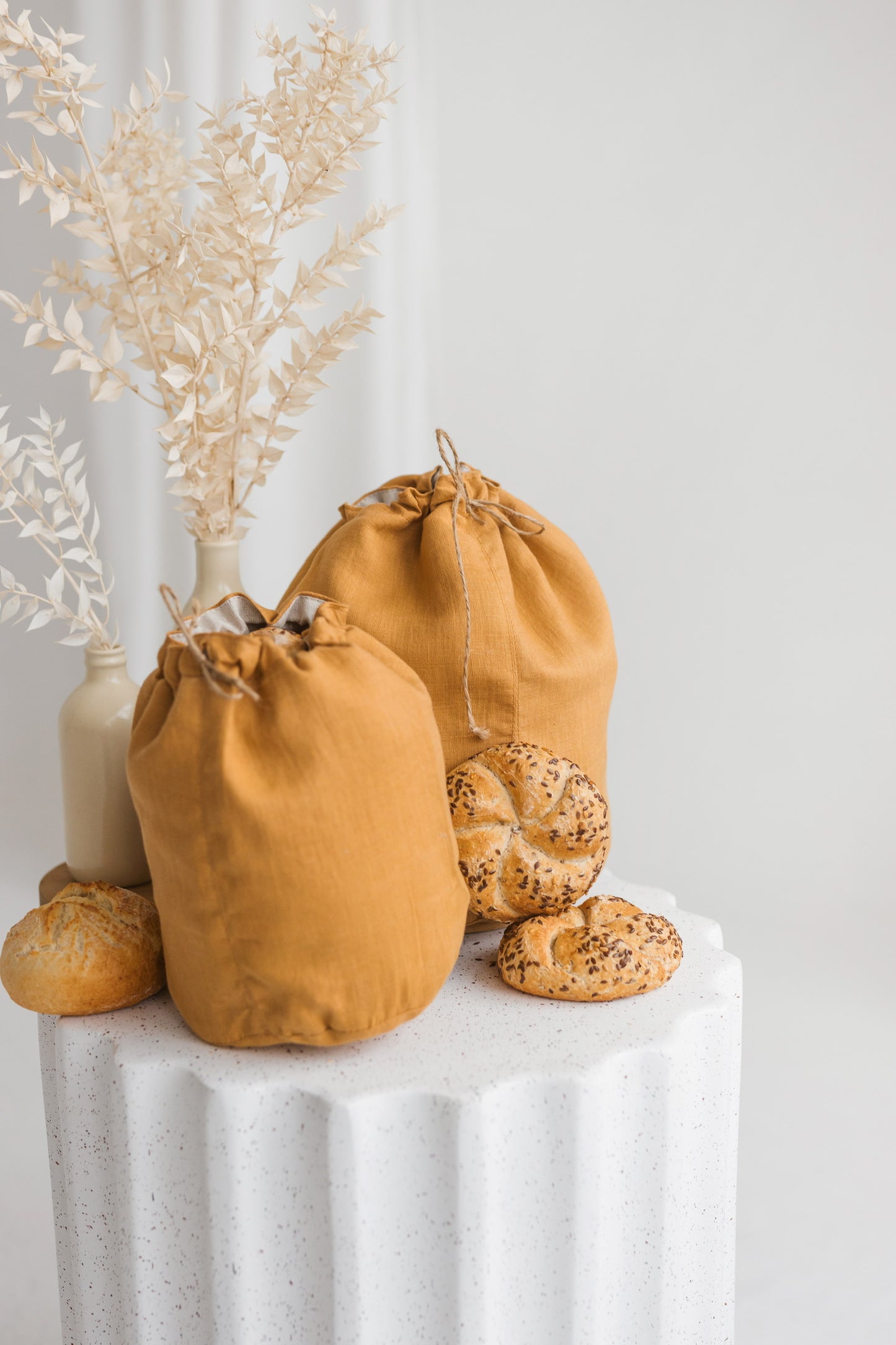 Plain Bakery and Vegetable Linen Storage Bags