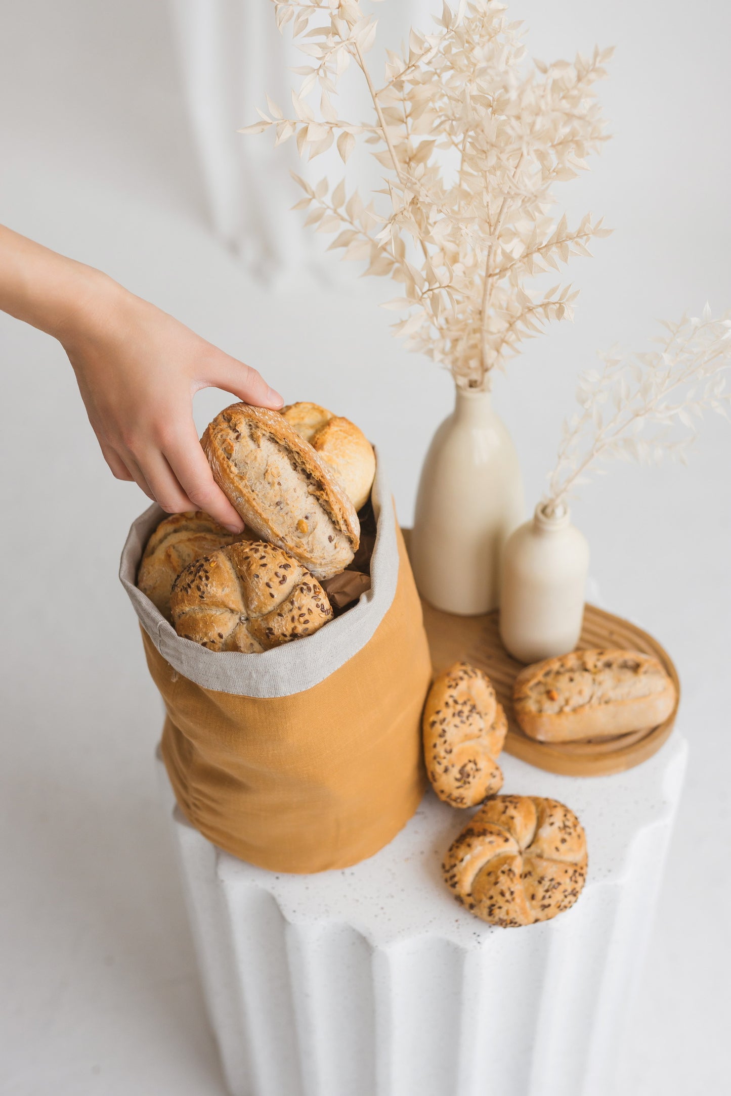 Plain Bakery and Vegetable Linen Storage Bags