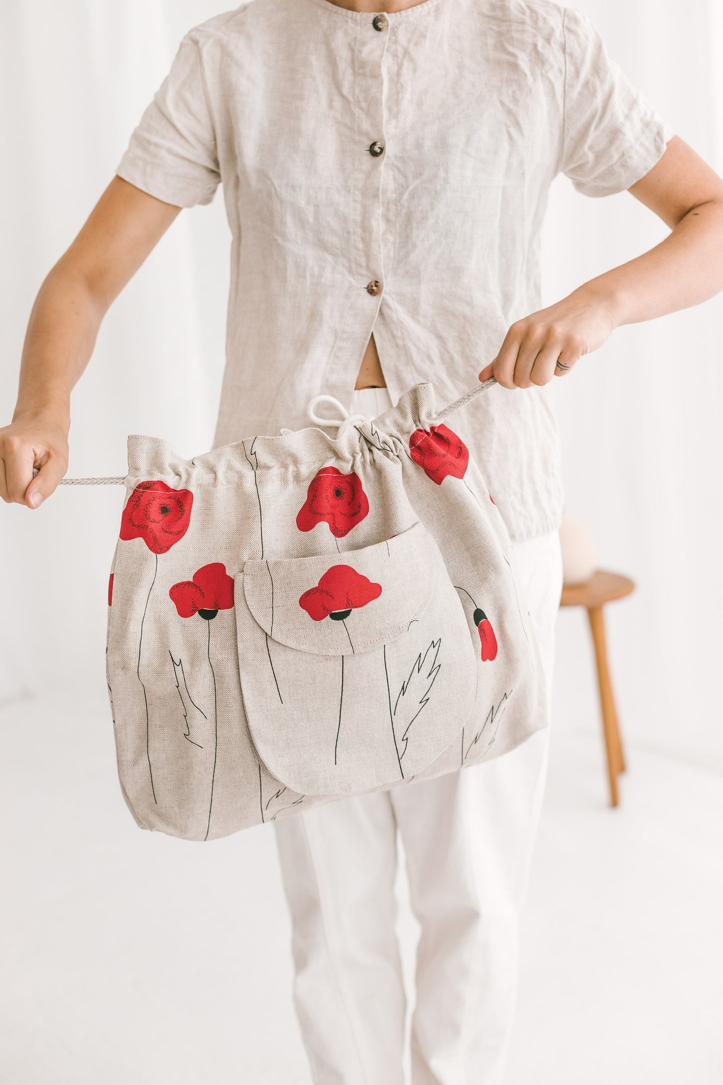 Drawstring Tote Bag