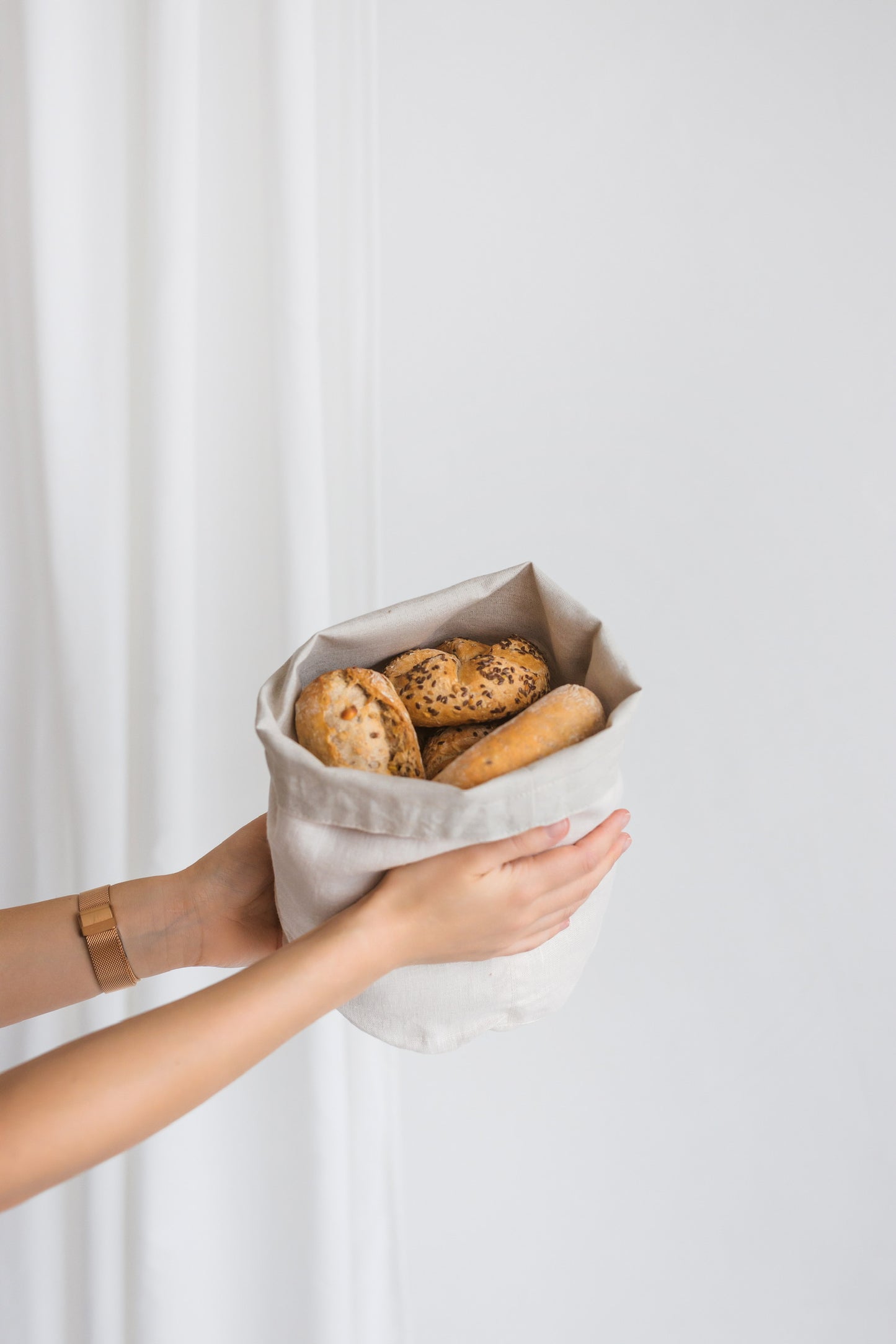 Plain Bakery and Vegetable Linen Storage Bags