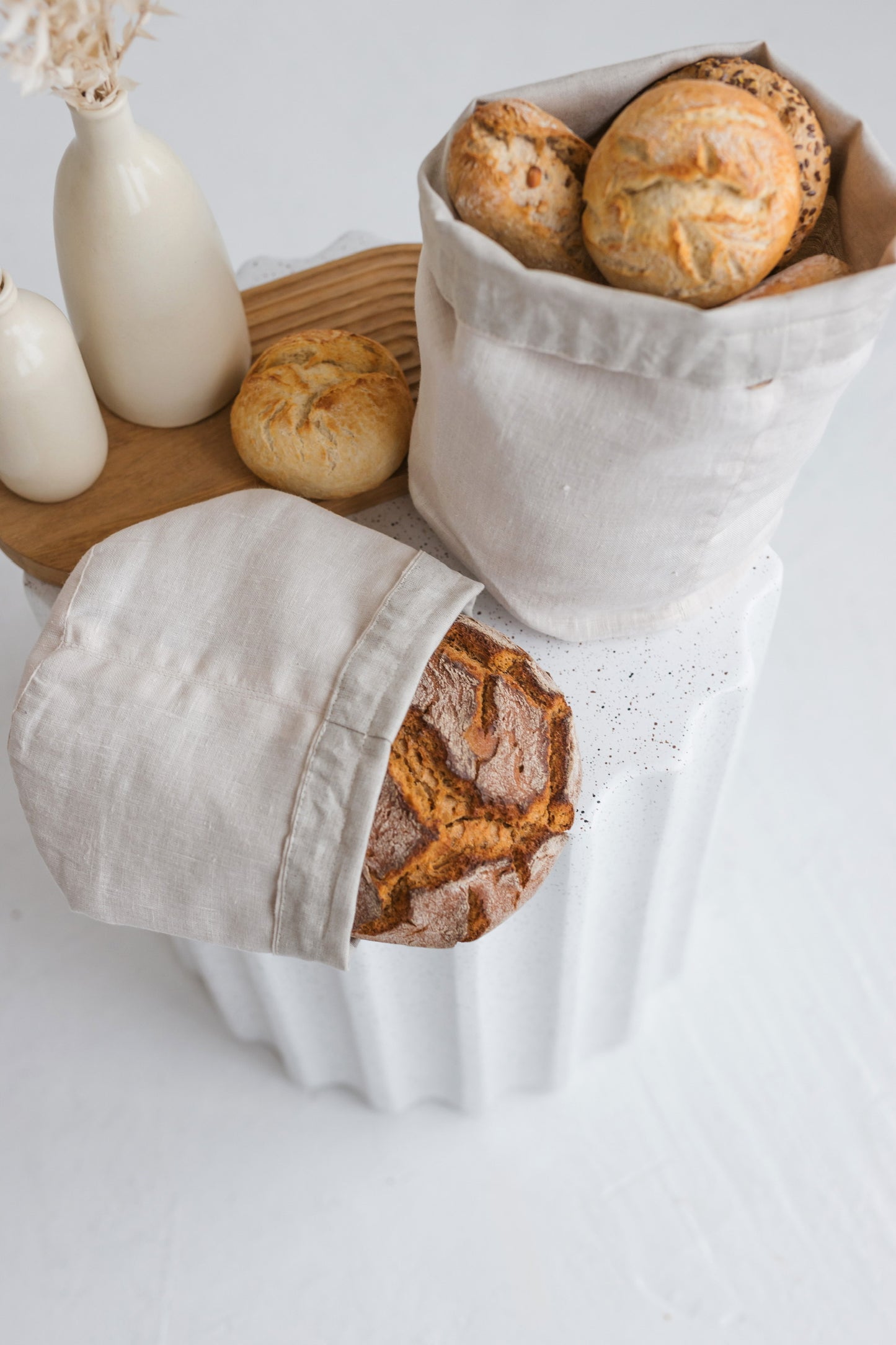 Plain Bakery and Vegetable Linen Storage Bags