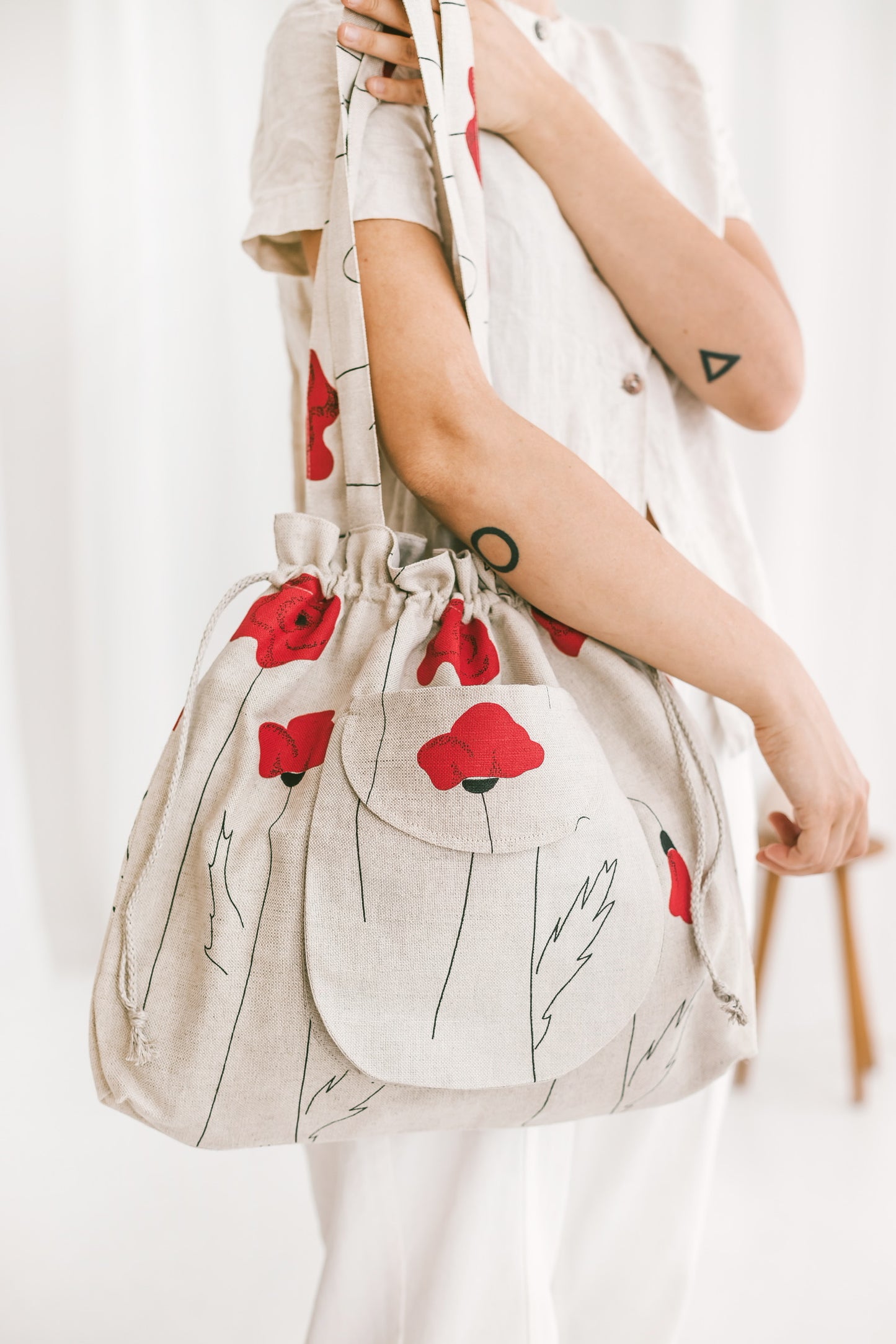 Drawstring Tote Bag