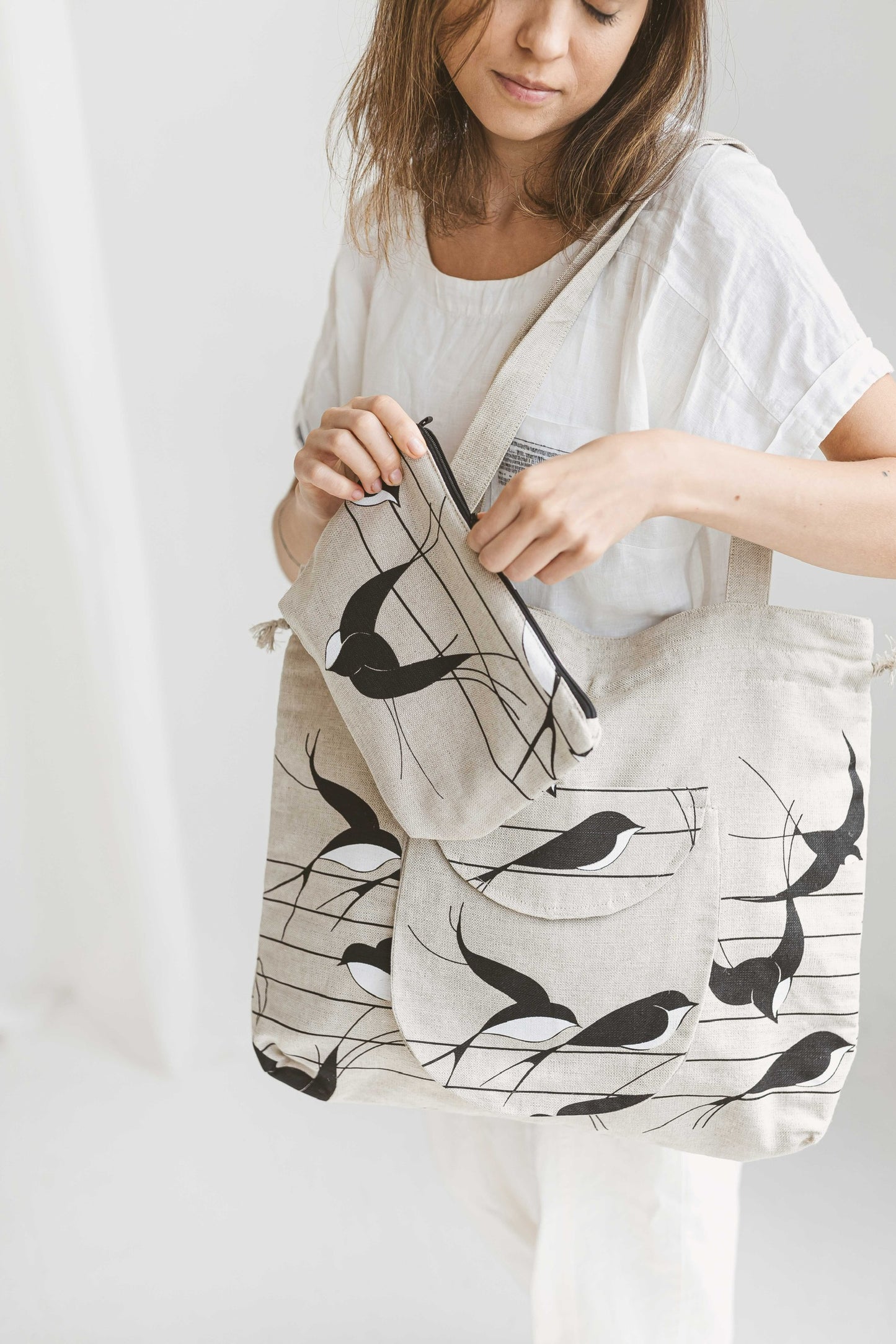 Drawstring Tote Bag