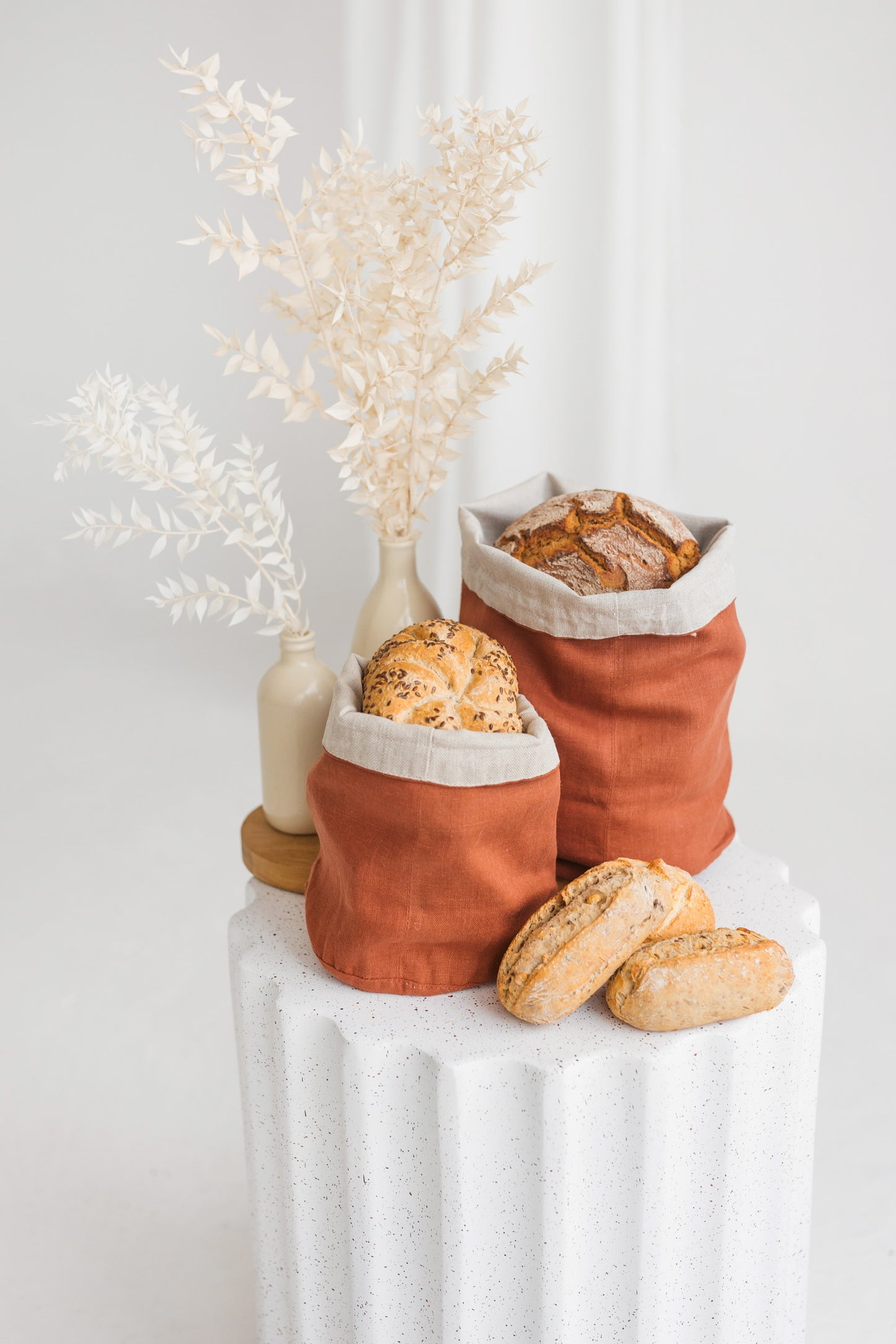 Plain Bakery and Vegetable Linen Storage Bags