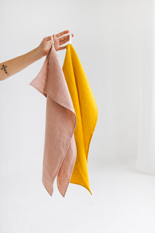 Linen Tea Towel Plain Colours