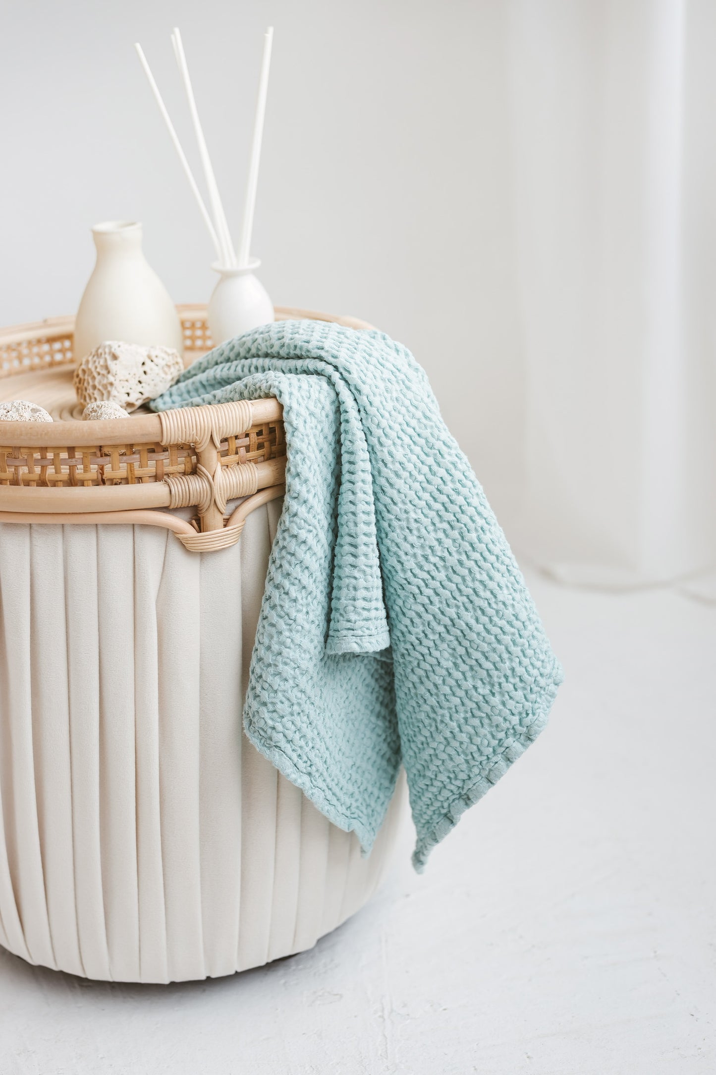 Puffy Waffle Linen Face Towel