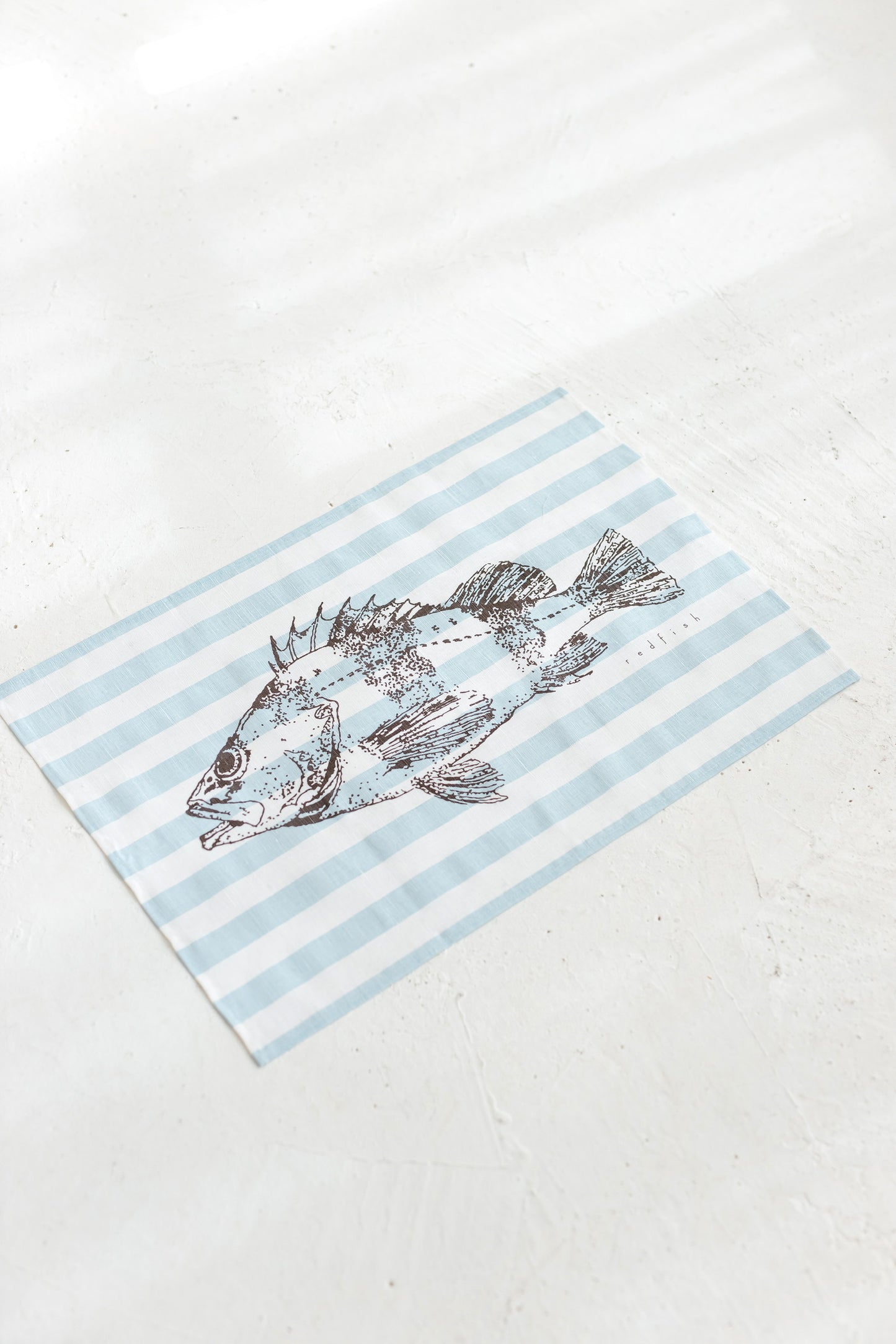 Linen Tea Towel Fish