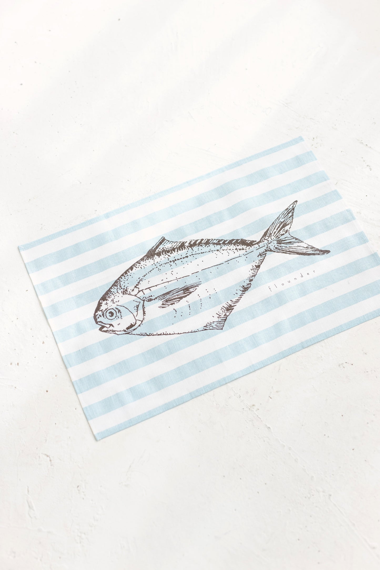 Linen Tea Towel Fish