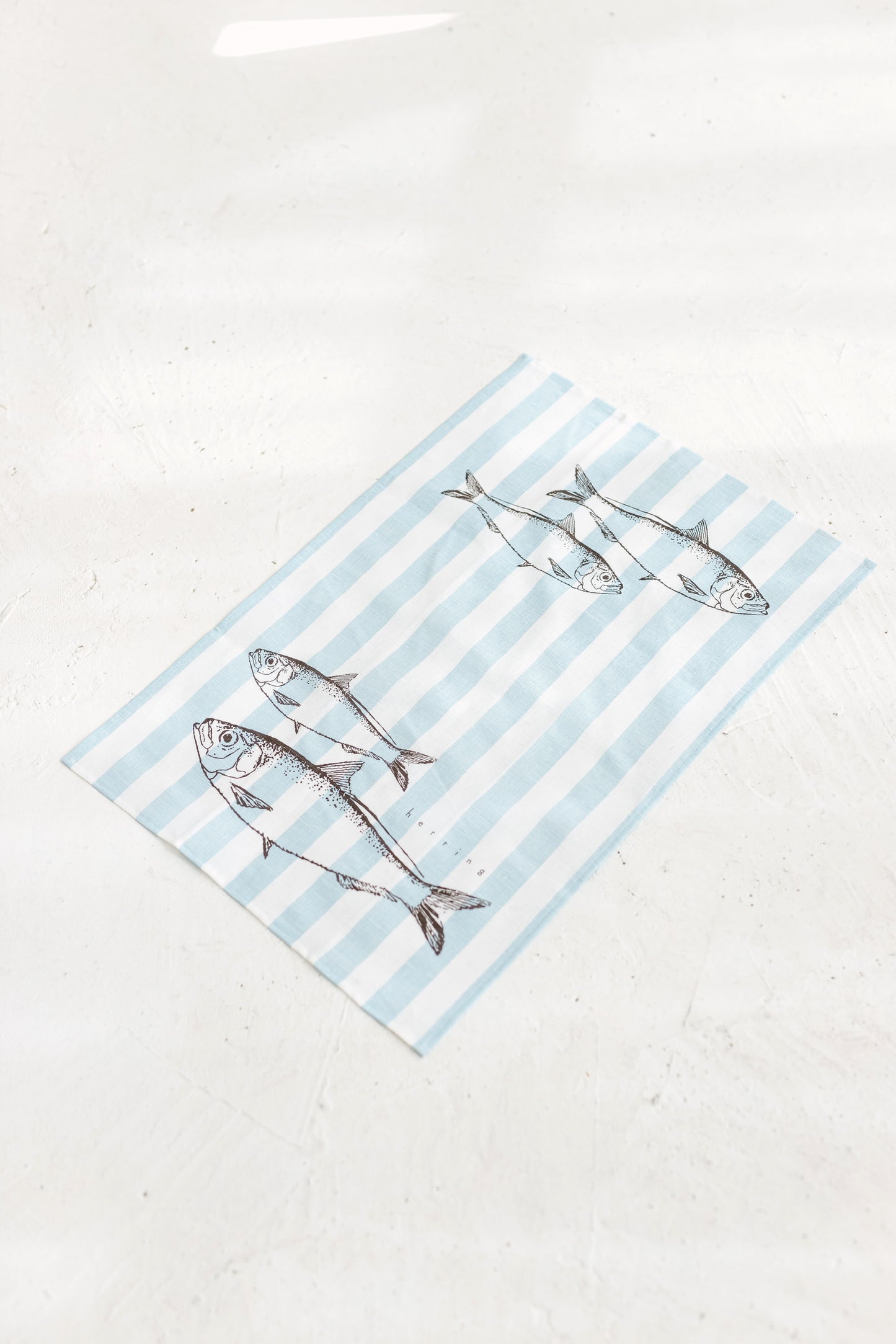 Linen Tea Towel Fish